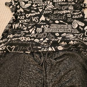 Pink brand sweats bottoms and top